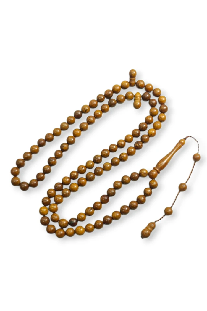 #hndn68851 - Yuvarlak Kesim Kuka 99luk Tesbih Tane - 6x6 mm Ölçüsüyle
