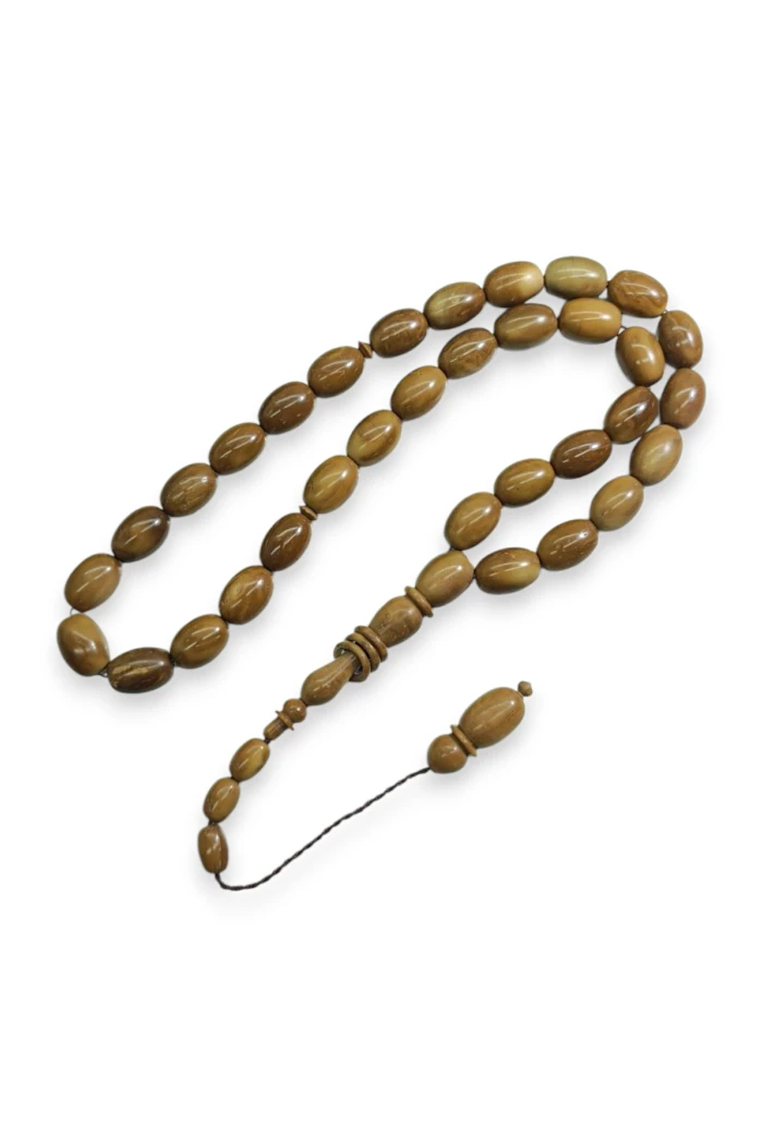 #hndn68856 - Halkalı İmame Fıçı Kesim Kuka 33lük Tesbih Tane Ölçüsü 10x14 mm Satın Al