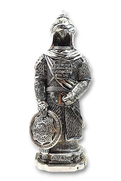 #hndn68883 - ZIRH BİBLO Bronz Renk İhlası Şerif İşlemeli Selçuklu Model