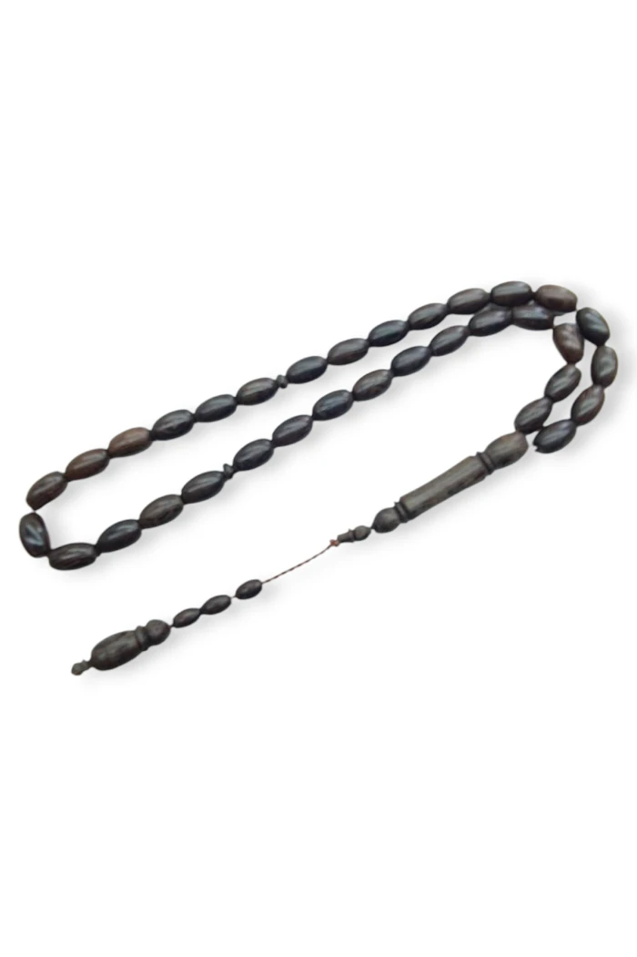 #hndn68858 - Venge Ağacı Tesbih Tane Ölçüsü 8x12 mm - Doğal Ahşap Tesbih