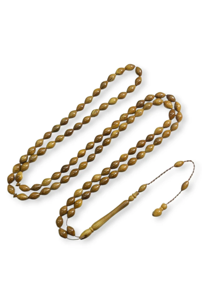 #hndn68853 - Arpa Kesim Kuka 99lük Tesbih Tane Ölçüsü 5x8 mm - Kaliteli ve Dayanıklı Tesbih Taneleri