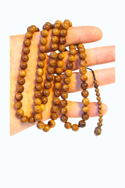 #hndn6881112 - 8 mm 100 Adetli Kuka Ağacı Namaz Vird Zikir Tesbihi