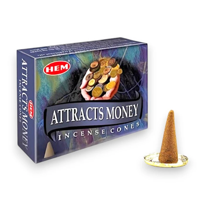 #hndn68766 - Parayı Çeken Enerji: Attracts Money Konik Tütsü 10lu