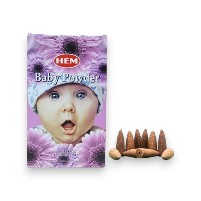 #hndn68725 - Bebek Pudrası Kokulu Konik Tütsü Konisi 10lu Set