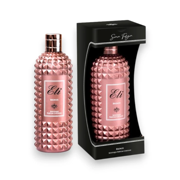 #hndn68437 - Bronze 300 Ml Cam Şişe Boutique Parfüm Kolonya - Şık Kutulu