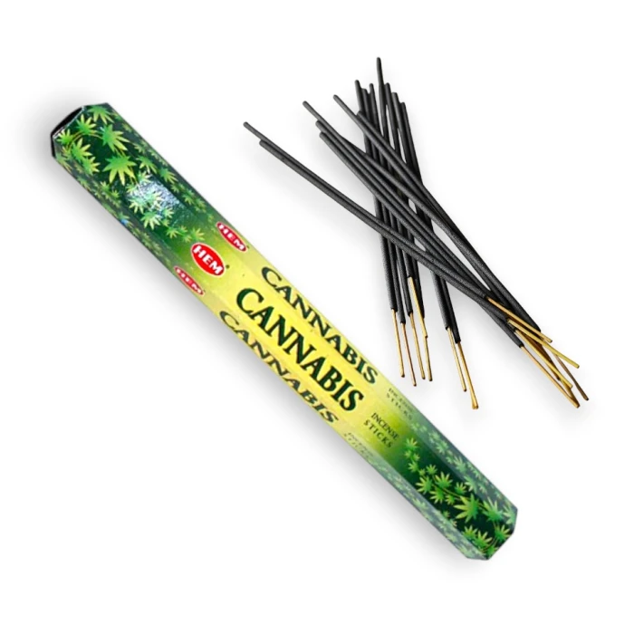 #hndn68744 - Doğal ve Rahatlatıcı Hem Cannabis Tütsü Çubukları - Qsmell