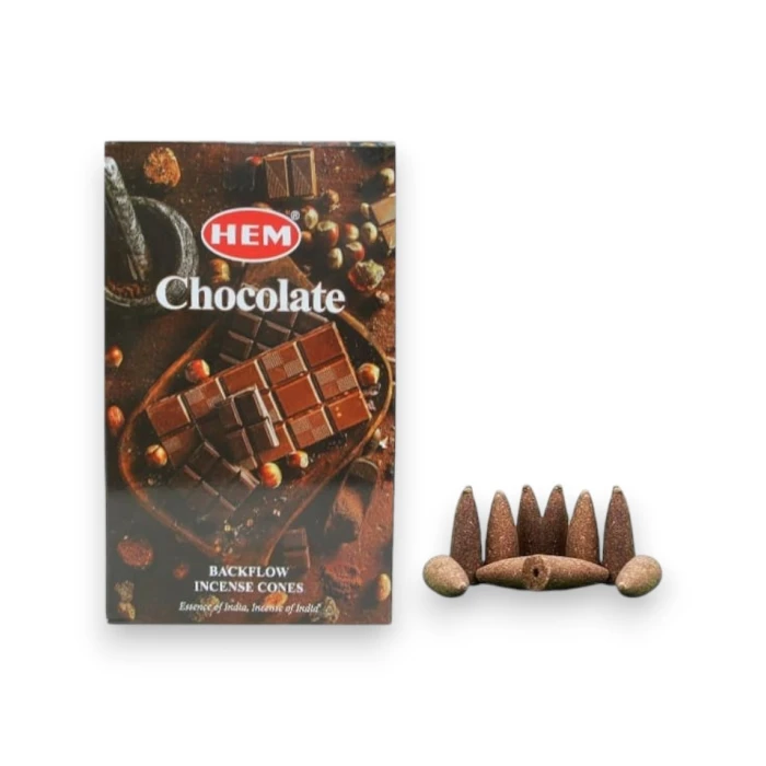 #hndn68708 - Doğal Chocolate Kokulu Geri Akış Tütsü Konisi 10lu Uzun Süre Etkili