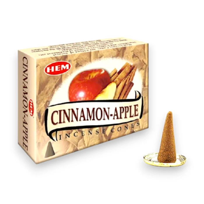 #hndn68764 - Organik Cinnamon-Apple Konik Tütsü Konisi 10lu - Doğal ve Rahatlatıcı