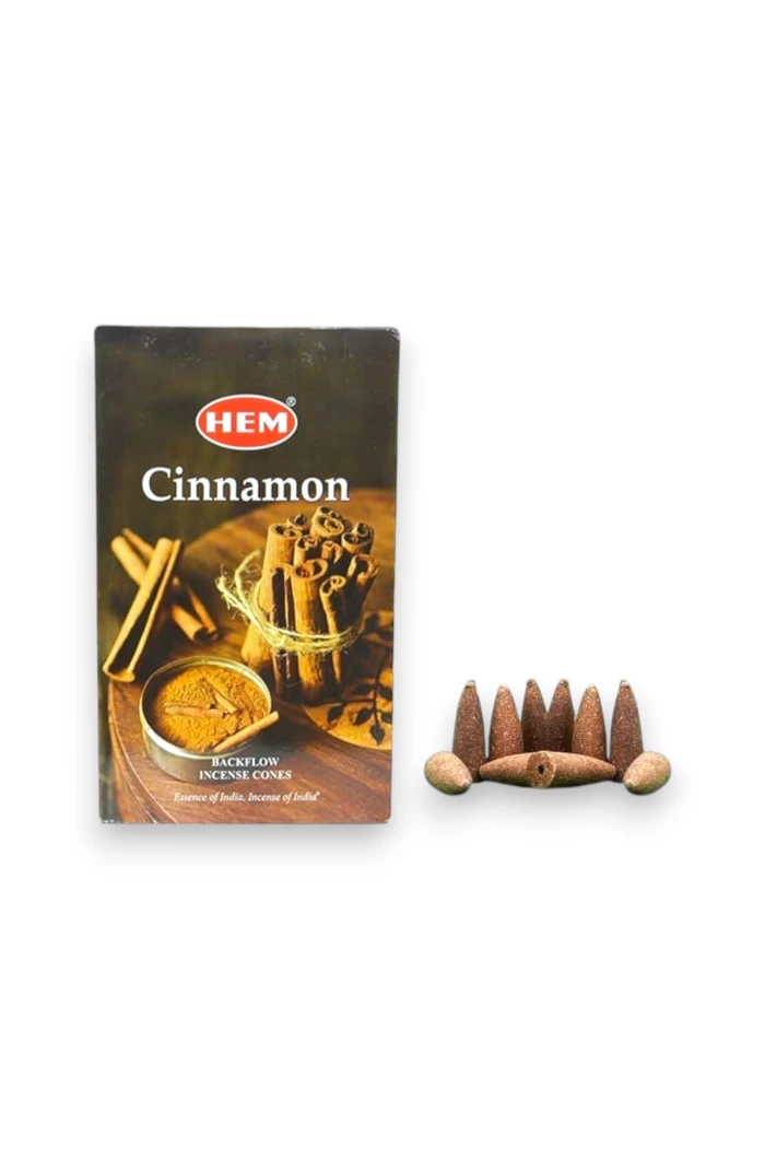 #hndn68803 - Doğal Cinnamon Kokulu Geri Akış Tütsü Konisi - 10 Adet