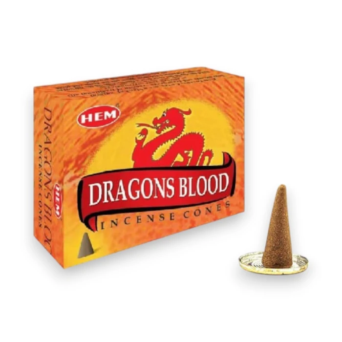 #hndn68786 - Doğal ve Mistik Dragons Blood Konik Tütsü Konisi 10lu Seti