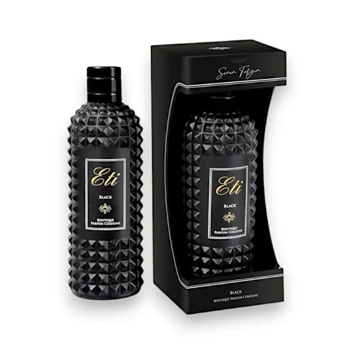 #hndn68412 - Boutıque Parfüm Kolonya Black 300 Ml Cam Şişe - Kutulu En İyi Kalite ve Uygun Fiyat