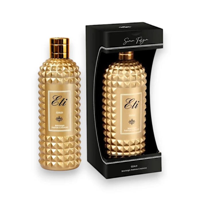 #hndn68413 - Boutıque Parfüm Kolonya Gold 300 Ml Cam Şişe - Kutulu Kaliteli ve Şık Kolonya