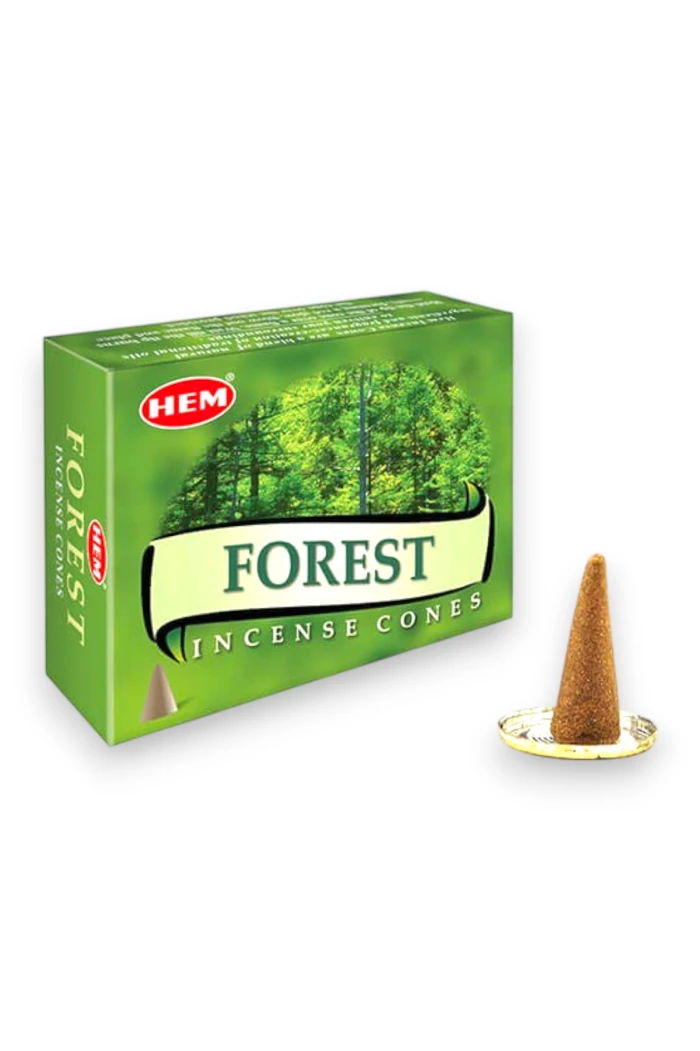 #hndn68799 - Doğal ve Ferahlatıcı Orman Kokusuyla Forest Konik Tütsü Konisi 10lu