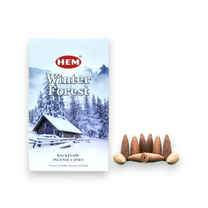 #hndn68717 - Doğal Winter Forest Konik Tütsü Konisi 10lu - Yılın En Rahatlatıcı ve Doğal Tütsüleri