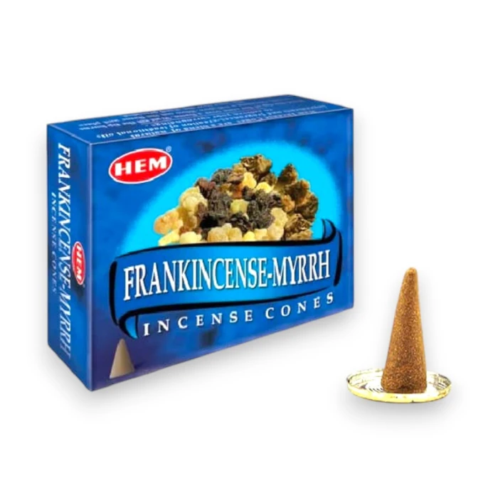 #hndn68787 - Frankincense Myrrh Konik Tütsü Konisi 10lu - Doğal ve Rahatlatıcı Tütsü