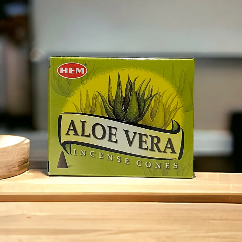 #18 - Doğal ve Etkili Konik Tütsü Aloe Vera - Qsmell