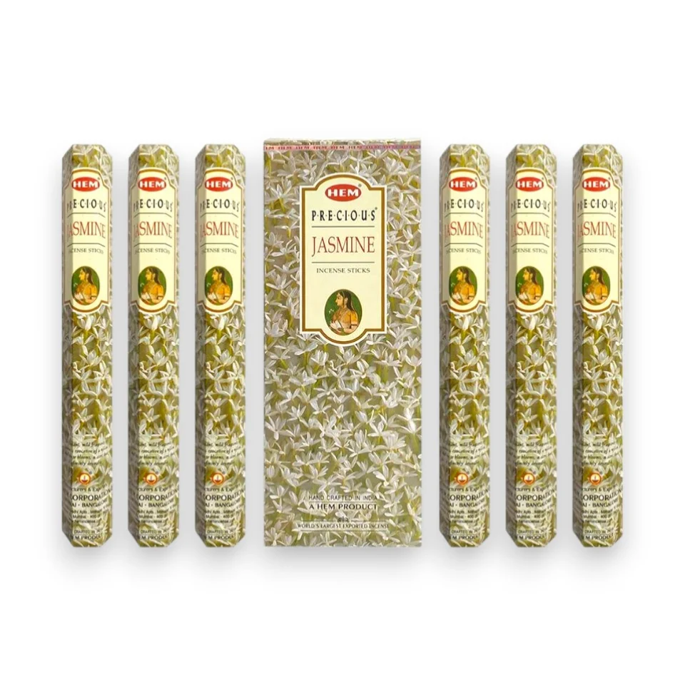 #762 - Doğal Jasmine Kokulu Çubuk Tütsüler - 6 Paket 120 Adet