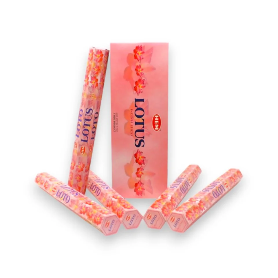 #760 - Doğal ve Ferahlatıcı Lotus Çubuk Tütsüler - 120 Adetli 6 Paket