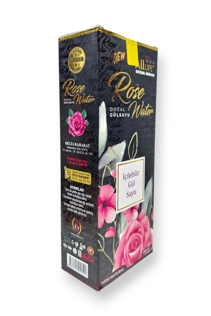 #1153 - İ&ccedil;ilebilir G&uuml;l Suyu %100 Natural 400 ml