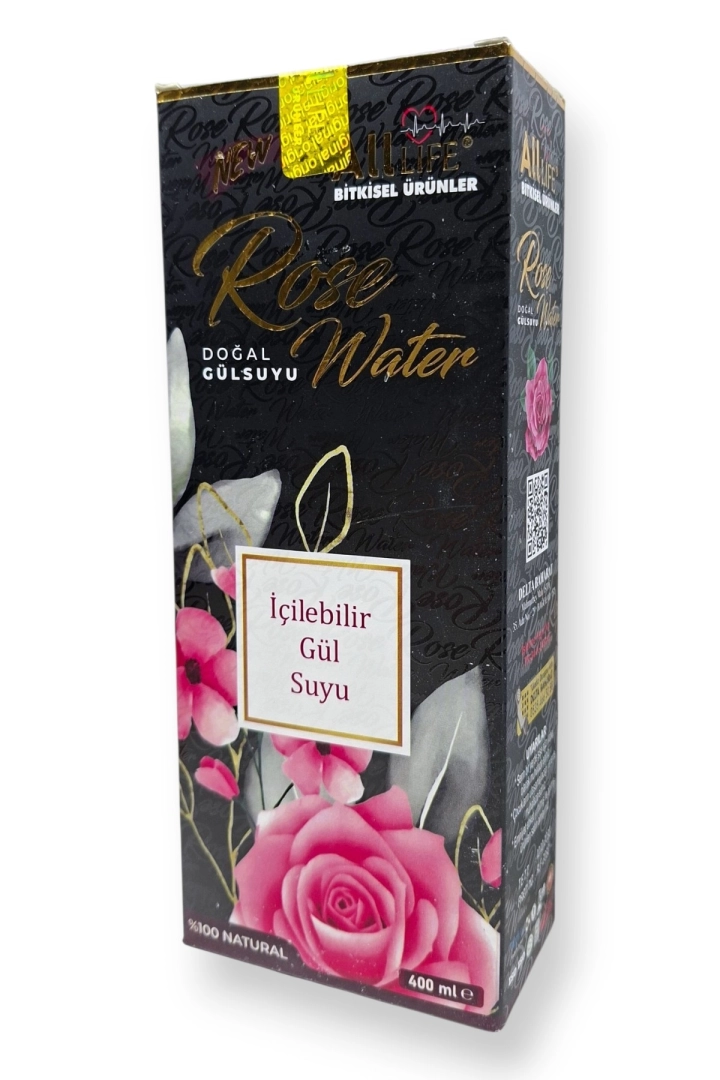 #1154 - İ&ccedil;ilebilir G&uuml;l Suyu %100 Natural 400 ml