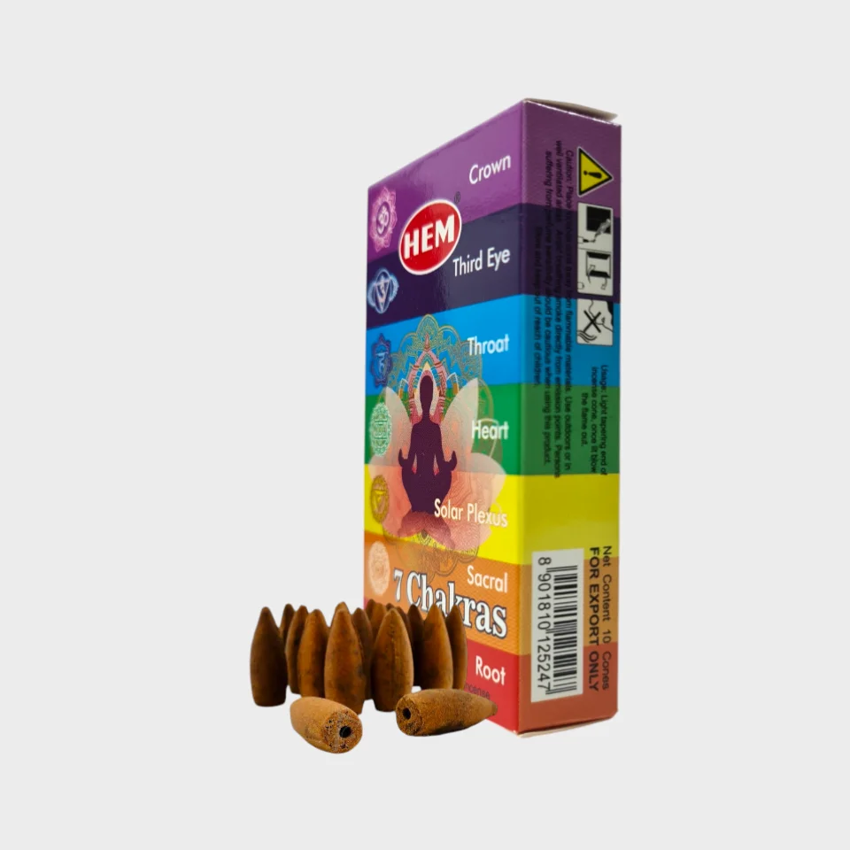 #385 - 7 Çakra Etkili Geri Akış Tütsü Konileri - Marka Tavsiyeli