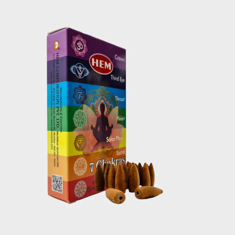 #386 - 7 Çakra Etkili Geri Akış Tütsü Konileri - Marka Tavsiyeli
