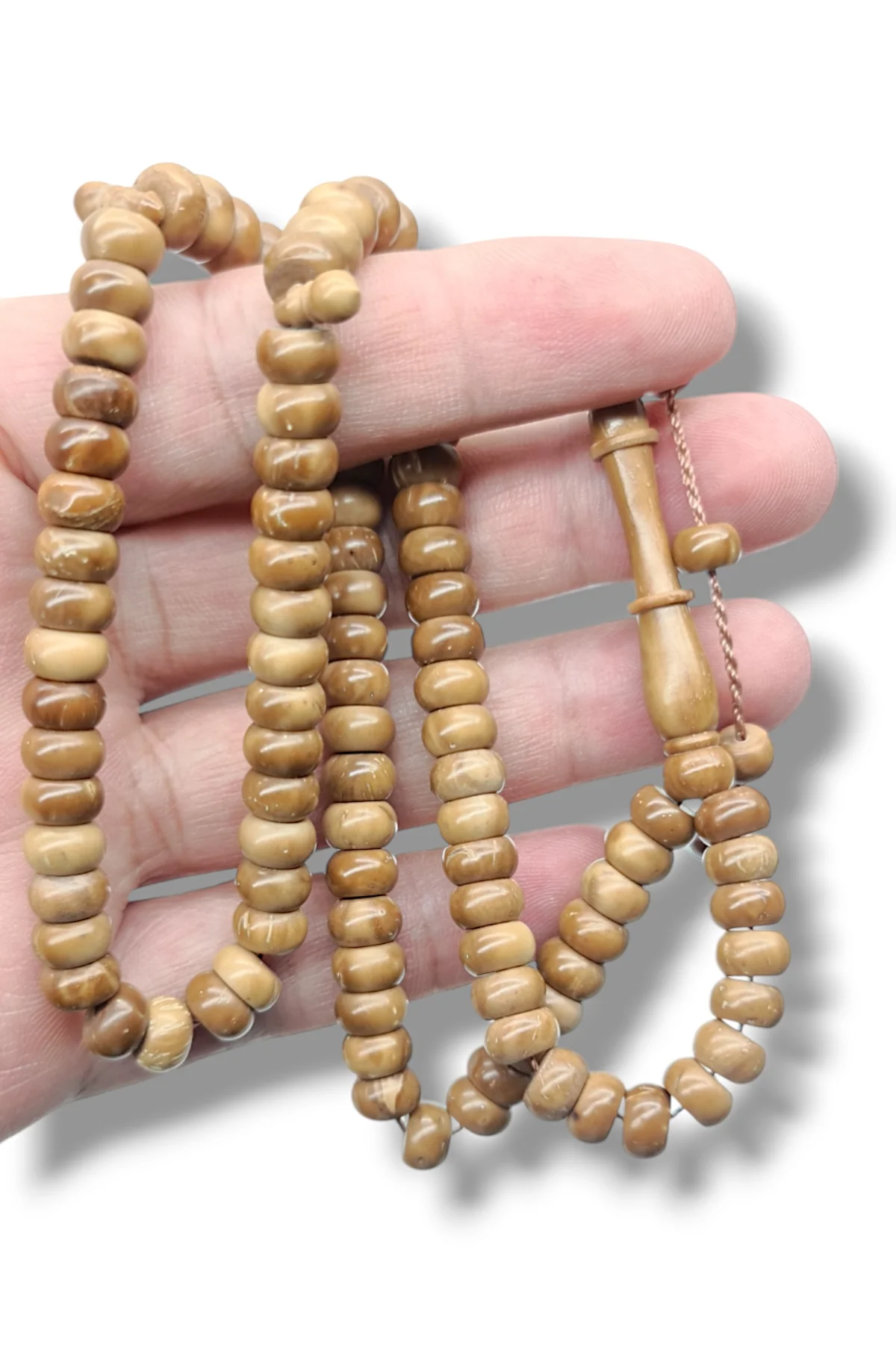 #817 - 5x8 mm &Ouml;l&ccedil;&uuml;lerinde Kuka Ağacı Namaz ve Zikir Tesbihi