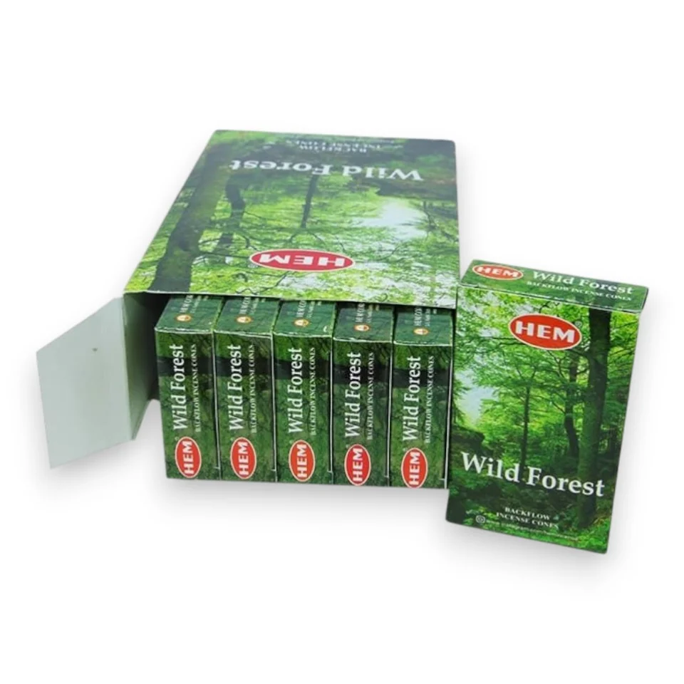 #711 - Doğal Wild Forest Geri Akış Tütsü Konisi 10lu - Ormanın Saf Kokusu