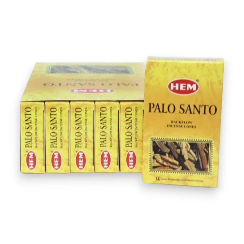 #712 - Doğal Palo Santo Geri Akış Tütsü Konisi 10lu - Enerjiyi Yenileyen Doğal Tütsü