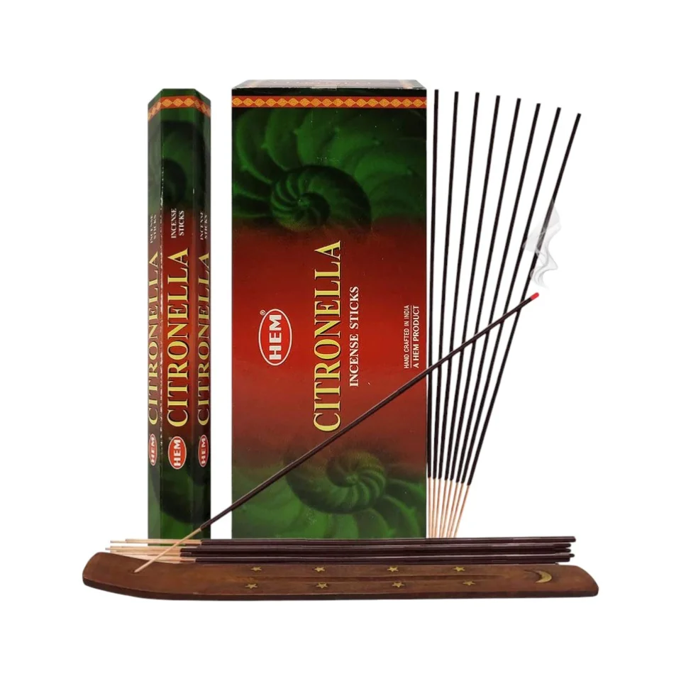 #746 - Doğal Citronella Tütsü Çubukları - 6lı Kutu, 120 Adet