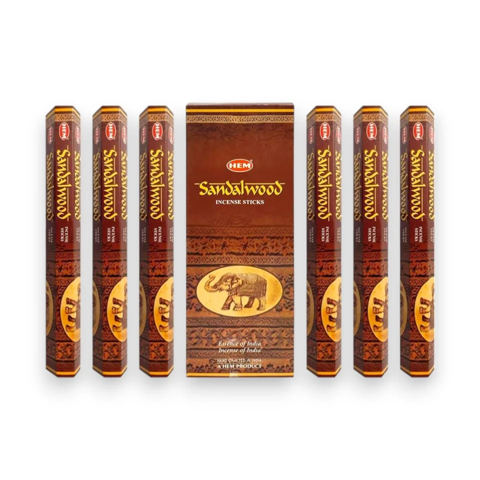 #767 - Doğal SandalWood Tütsü Çubukları - 6lı Kutu, 120 Adet Uygun Fiyatlarla Qsmellde