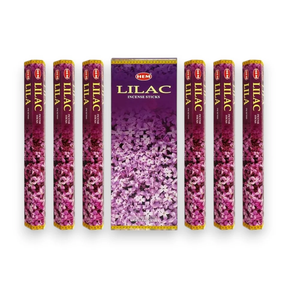 #771 - Doğal Lilac Tütsü Çubukları - 6lı Kutu, 120 Adet Qsmell Doğal Lilac Tütsü Çubukları