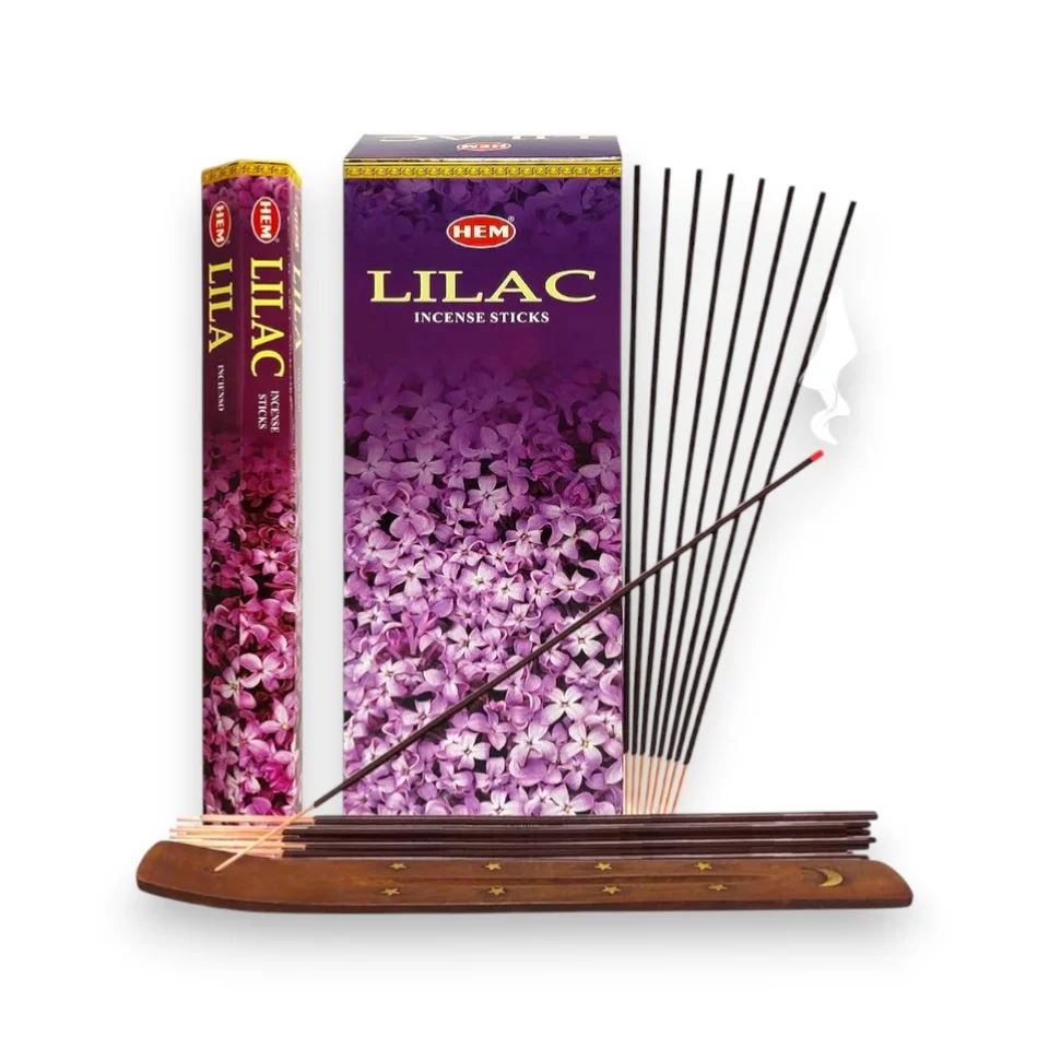 #770 - Doğal Lilac Tütsü Çubukları - 6lı Kutu, 120 Adet Qsmell Doğal Lilac Tütsü Çubukları