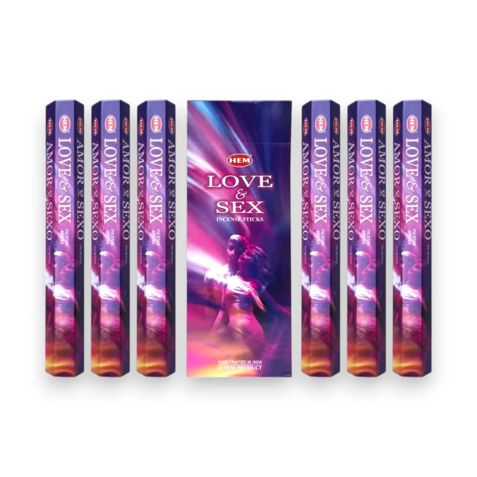 #773 - Doğal ve Etkili Love & Sex Tütsü Çubukları - 6lı Kutu, 120 Adet