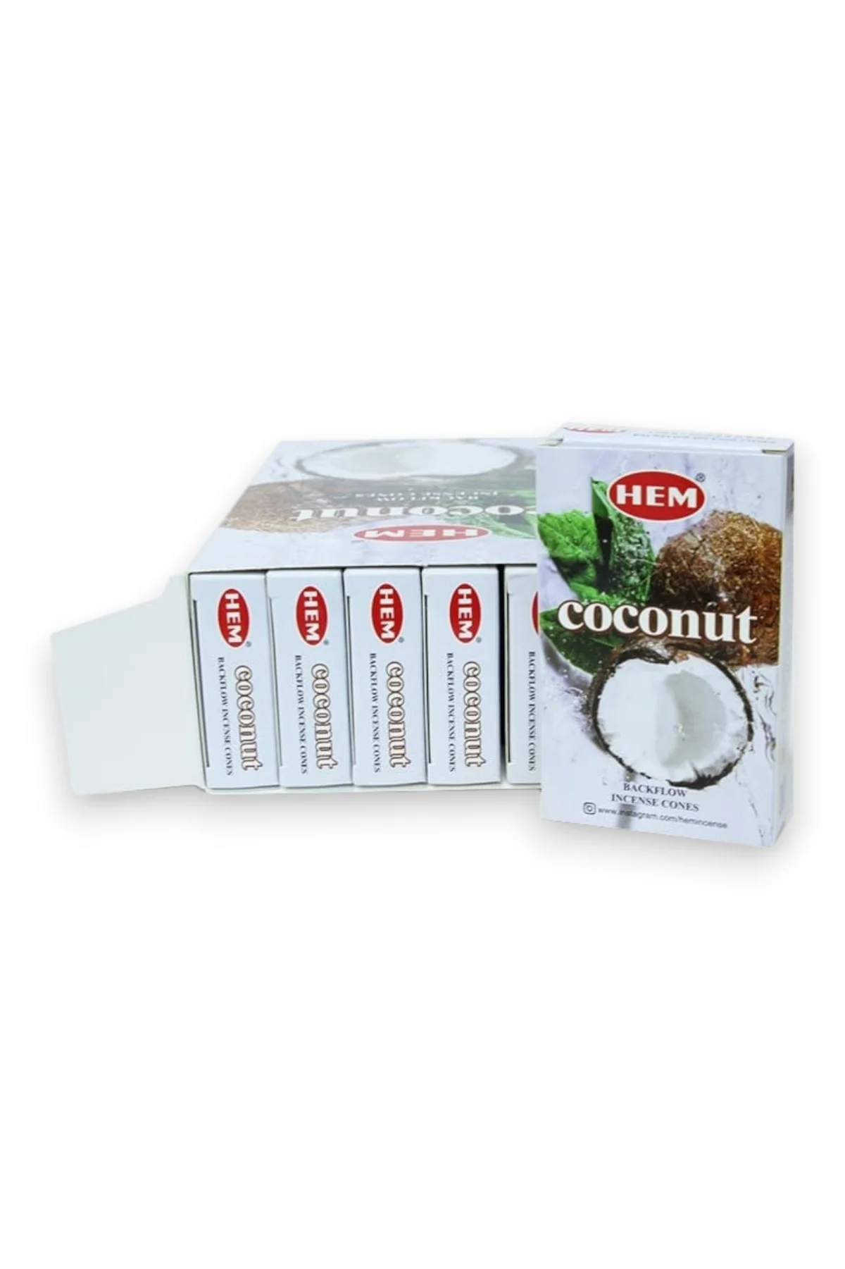 #778 - Doğal ve Ferahlatıcı Coconut Geri Akış Tütsü Konisi 10lu