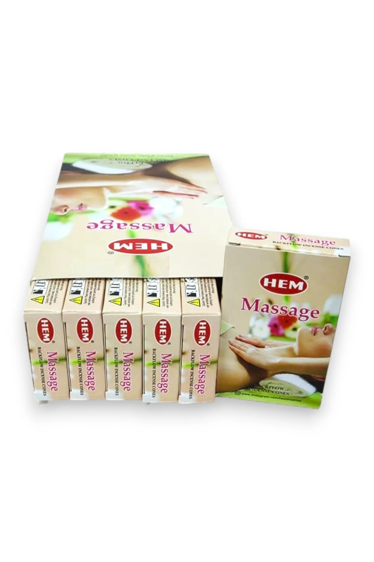 #782 - Doğal ve Rahatlatıcı Massage Geri Akış Tütsü Konisi - 10 Adet