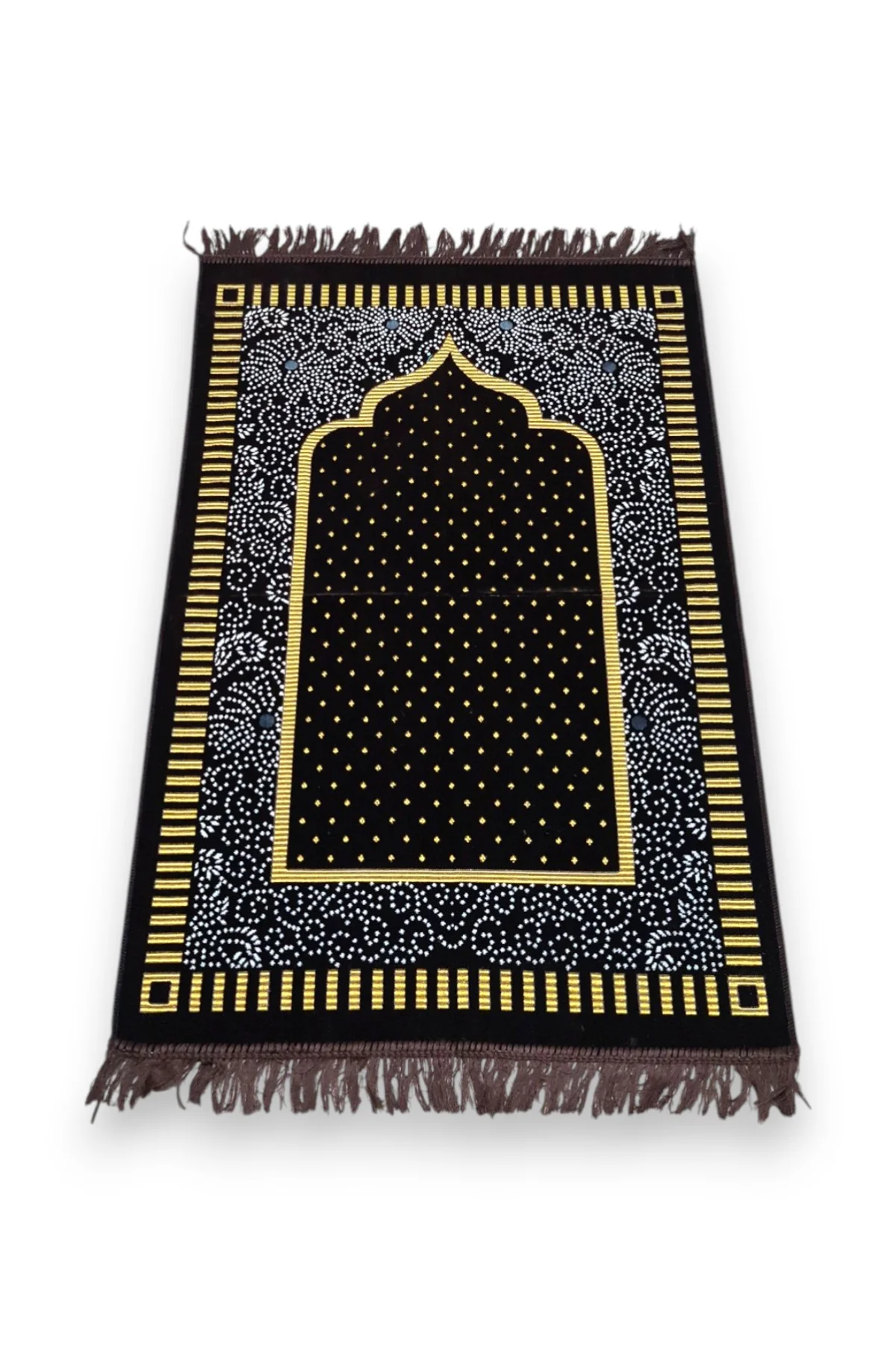 #933 - Kadife Seccade Mihrap Desenli Farklı Renk Seçenekleriyle Qsmell.com