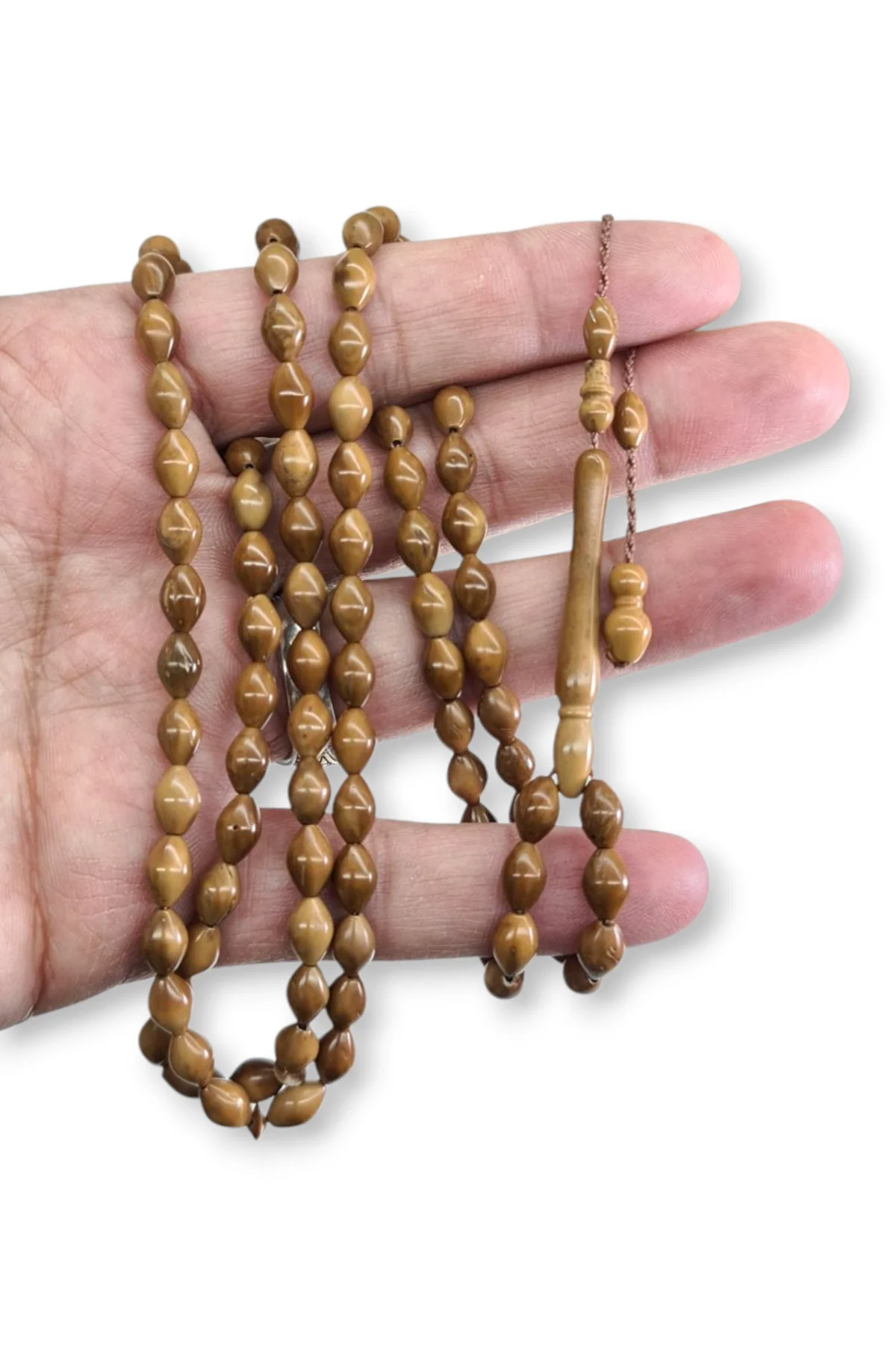#939 - Arpa Kesim Kuka 99lük Tesbih Tane Ölçüsü 5x8 mm - Kaliteli ve Dayanıklı Tesbih Taneleri