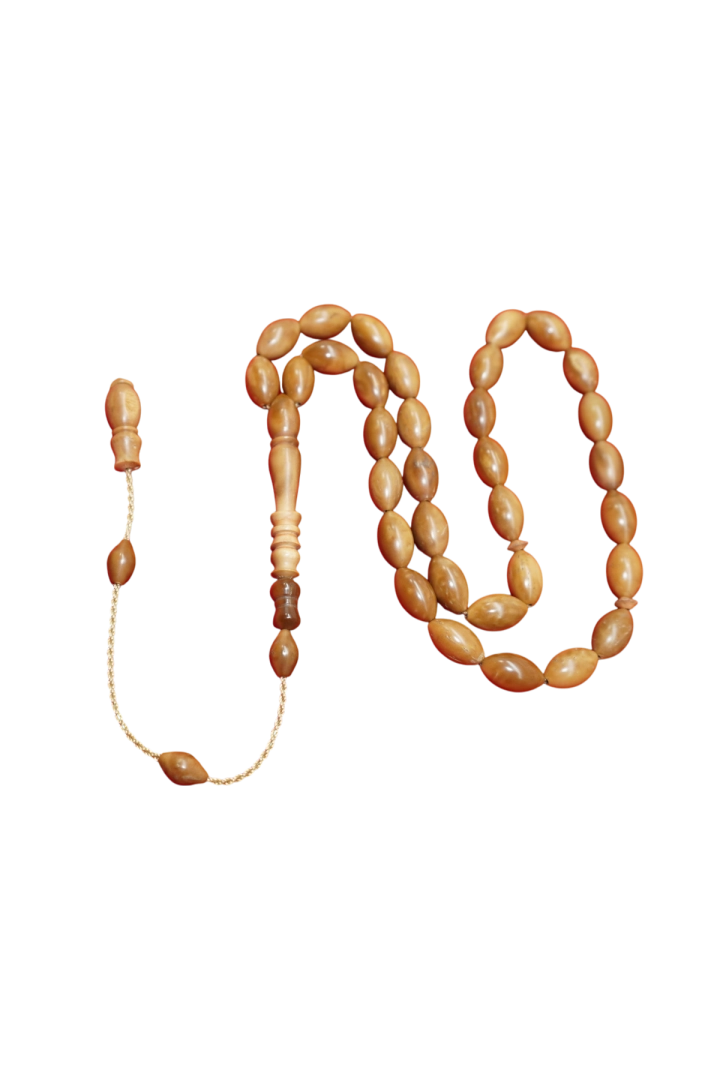 #1071 - 8x13.5 mm 33'l&uuml; Kuka Ağacı Tesbih