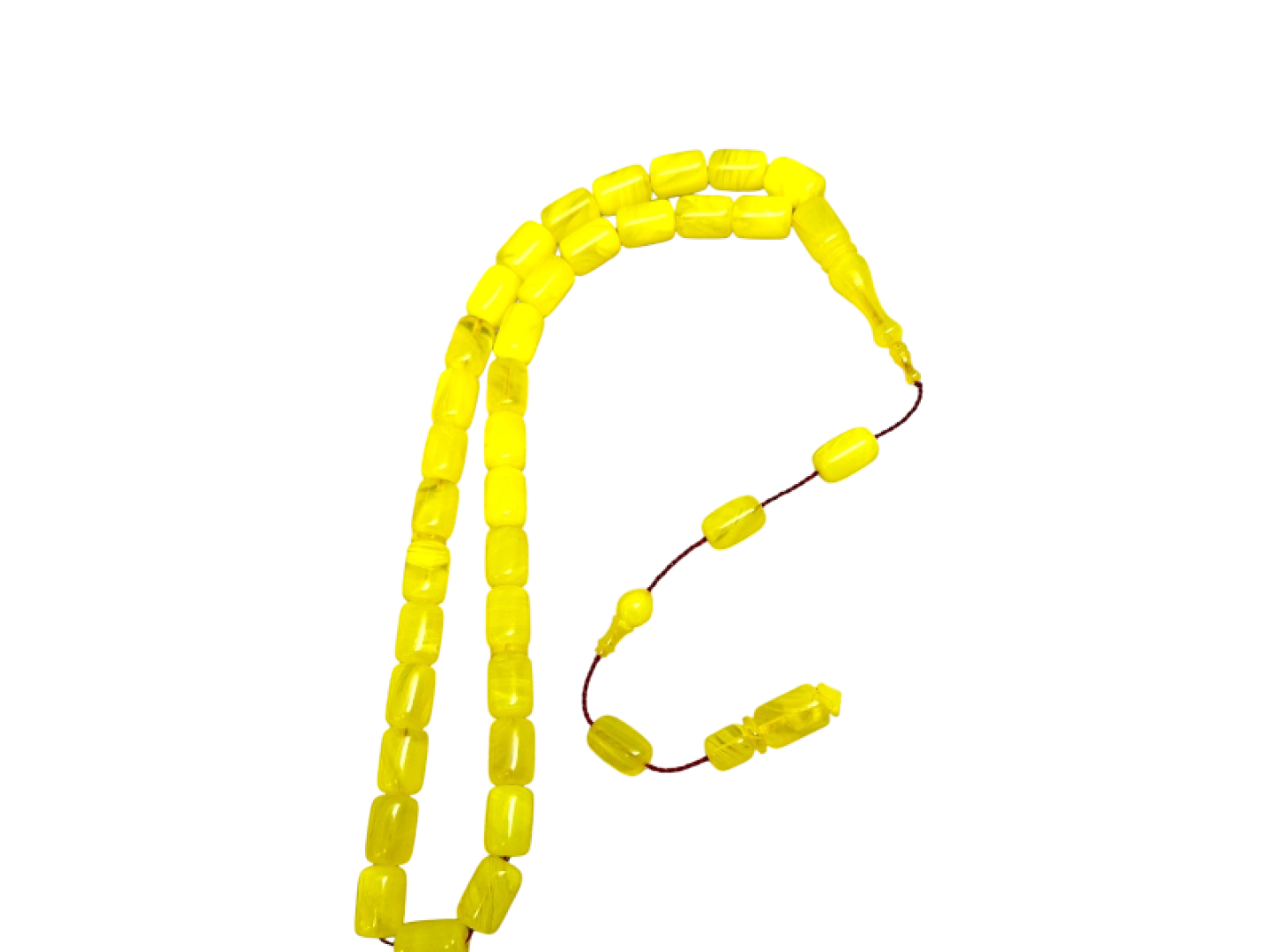 #1075 - Usta İşi Sıkma Kehribar Tesbih