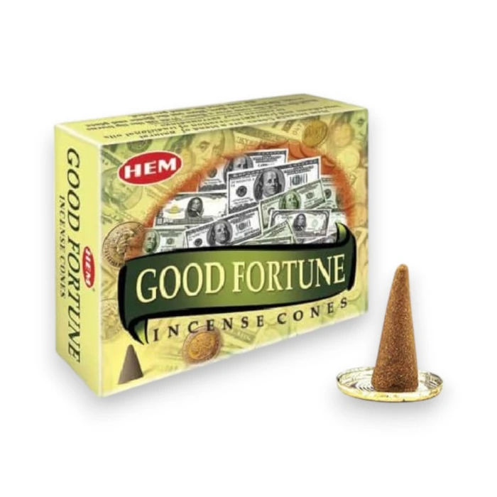#hndn68788 - Doğal ve Rahatlatıcı Good Fortune Konik T&uuml;ts&uuml; Konileri - 10 Adet Paket