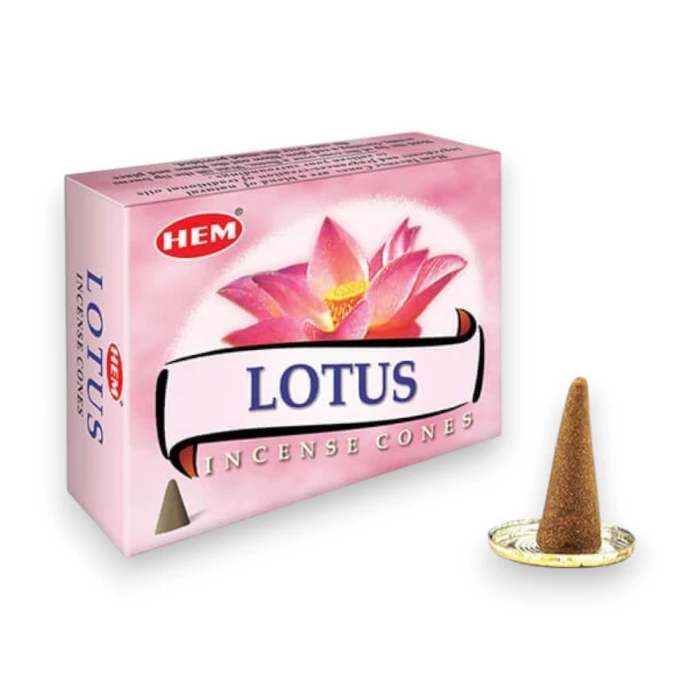 #hndn 6805 - Doğal Konik Tütsü Lotus Çiçeği - Enerji ve Huzur Kaynağı