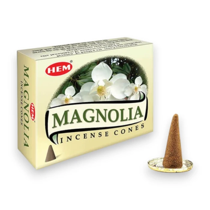 #hndn68781 - Doğal Magnolia Kokusuyla Huzur Bulun Magnolia Konik Tütsü Konisi 10lu
