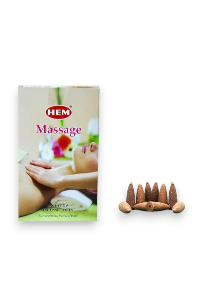 #hndn68806 - Doğal ve Rahatlatıcı Massage Geri Akış Tütsü Konisi - 10 Adet