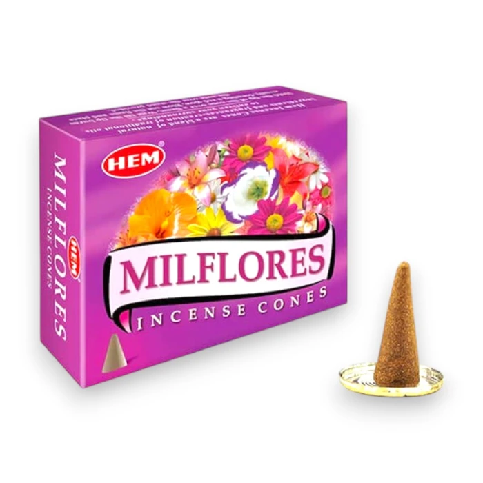#hndn68790 - Milflores Konik Tütsü Konisi 10lu - Doğal ve Kaliteli Tütsü