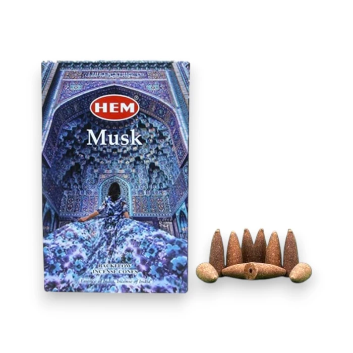 #hndn68724 - Doğal Musk Kokulu Konik Tütsü Konisi 10lu Seti - Qsmell