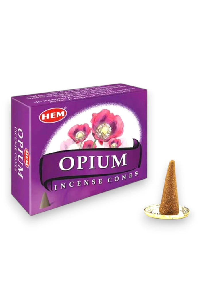 #hndn68797 - Doğal Opium Kokulu Konik Tütsü Konileri - 10 Adet Paket