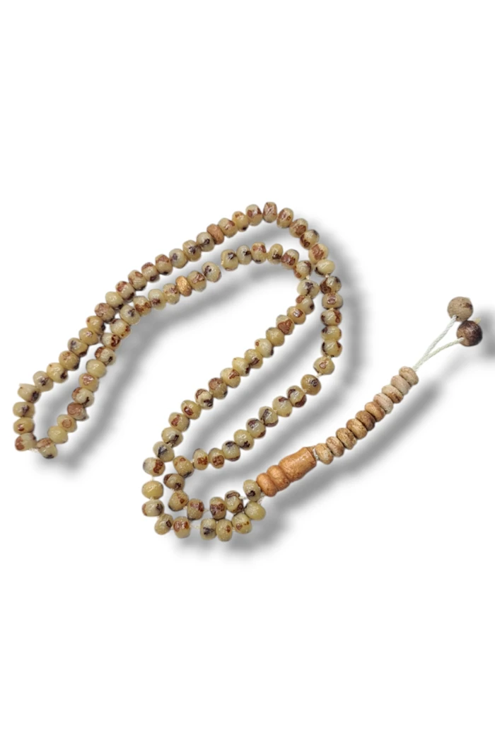 #hndn68428 - 8x5 mm Ölçülerinde 99lu Hurma Çekirdeği Namaz ve Zikir Tesbihi - Doğal ve El Yapımı