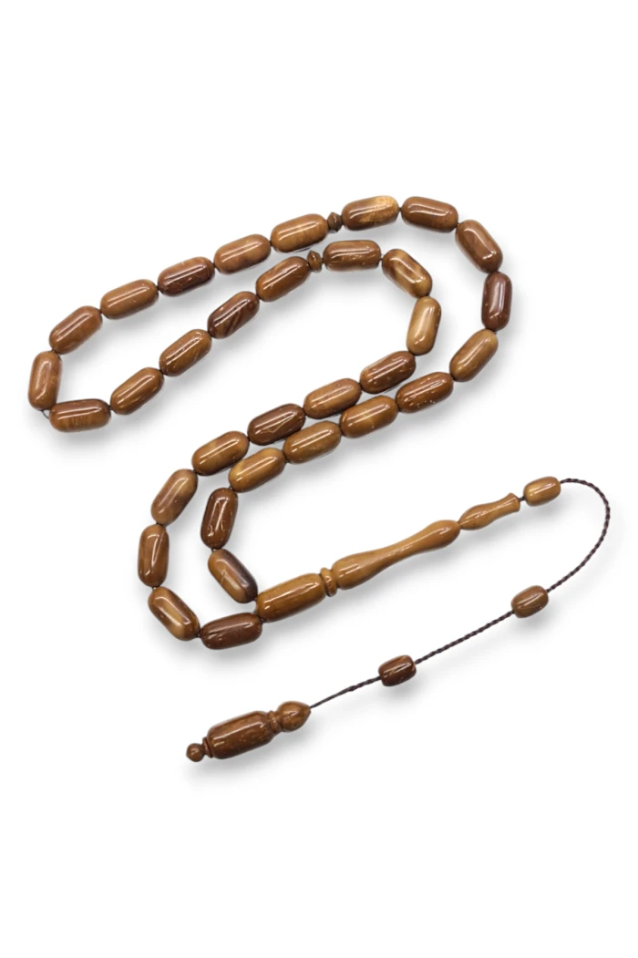 #hndn68399 - 33lü Kuka Tesbih - 7x14 mm Ölçülerinde, Doğal ve Zarif Tasarım