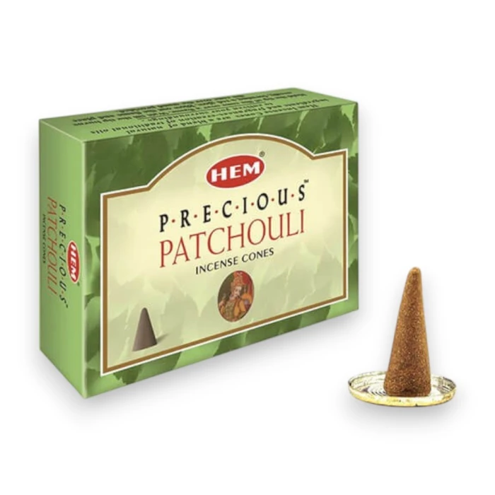 #hndn68776 - Doğal ve Rahatlatıcı Precious Patchouli Konik Tütsü Konisi 10lu - Qsmell